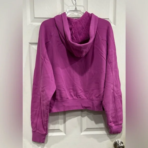 Beyond Yoga Women's Medium Cali Zip Up Hoodie Hooded Sweatshirt Purple Pink NWT - Picture 3 of 8